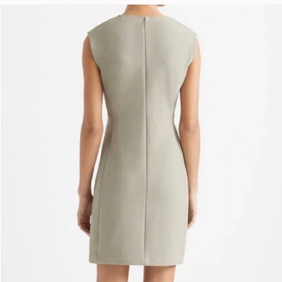 NWT Club Monaco Sculptural Dress Sage Green Gray Size 6 - Picture 2 of 6
